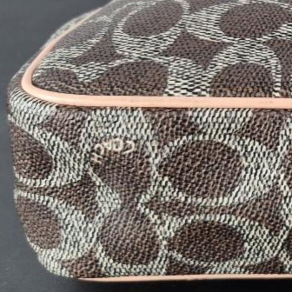 Coach Charley Crossbody Signature Canvas Light Gold Saddle - Picture 9 of 16